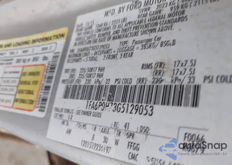 2016 Ford Fusion Se from USA, damaged, VIN 1FA6P0H73G5129053